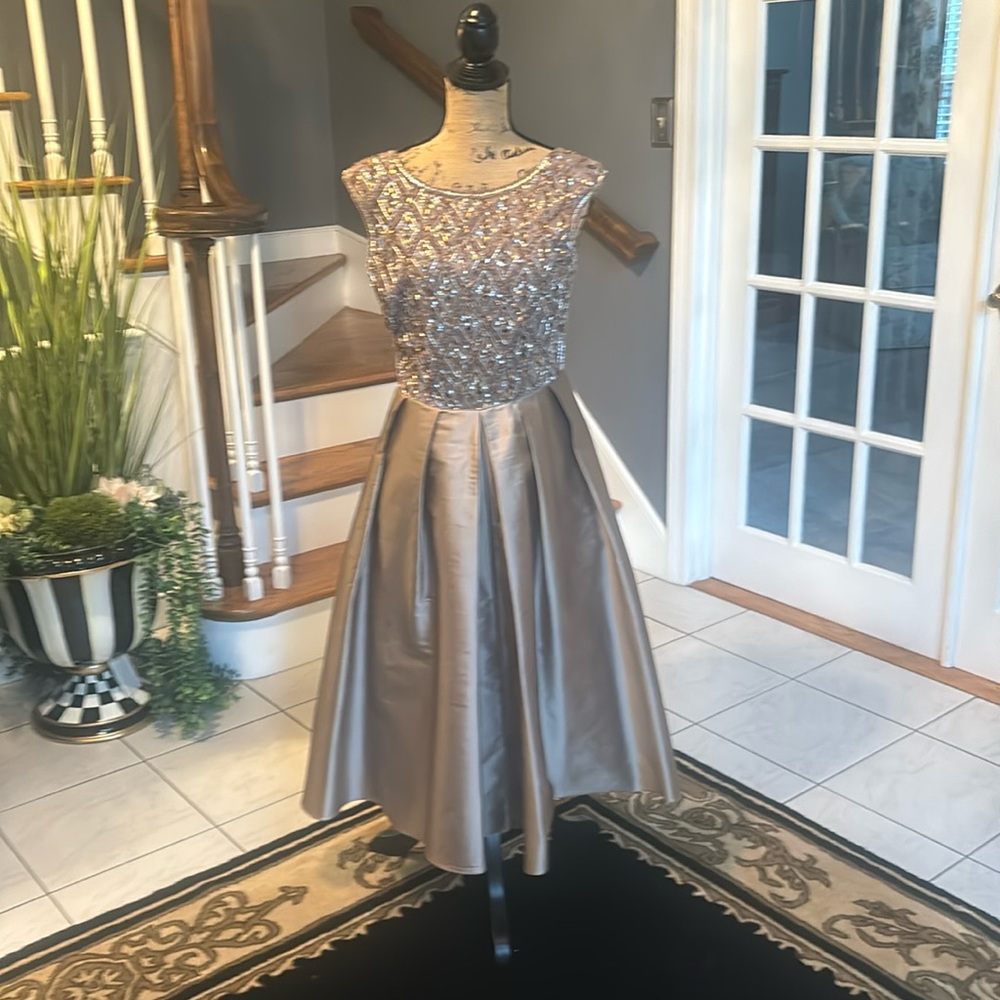 Designer Tea Length Gown